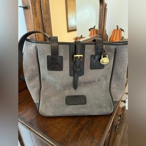 Vintage Dooney & Bourke suede tote.